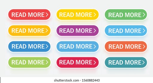 A large collection of buttons with falling color shadows. Web Icons. Vector illustration .Web design. Web sites. Vector illustration