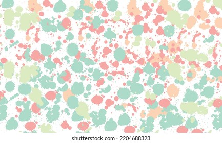 Large collection of colorful detailed ink splats background