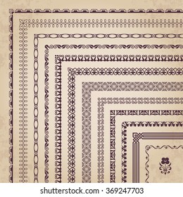Large collection of corner borders and frames