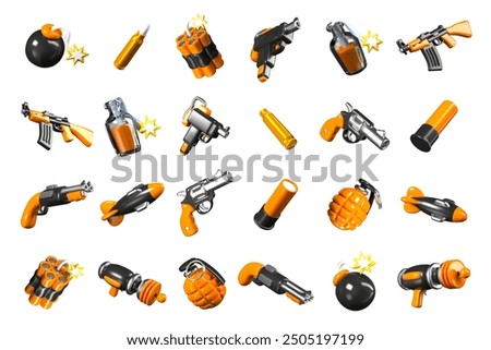 Large collection of firearms, explosives, ammunition of various types