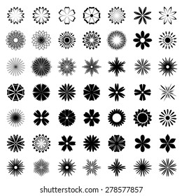 Large collection of flower icons