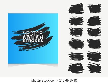 Large collection of hand made brush strokes. A great addition to decorating inscriptions. Suitable for different design styles. Vector illustration.
