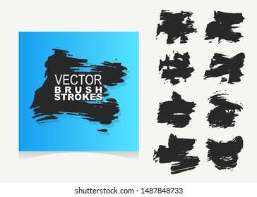 Large collection of hand made brush strokes. A great addition to decorating inscriptions. Suitable for different design styles. Vector illustration.
