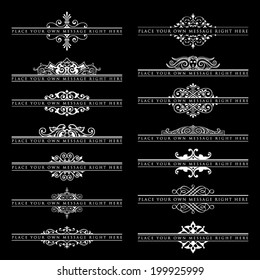 Large collection of ornate headpieces on the black background