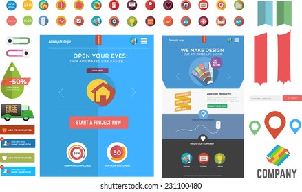 Large collection of web graphics