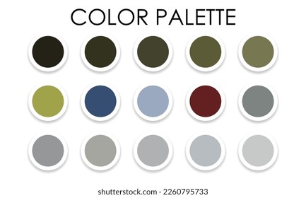 Large color palette for design. Vector illustration
