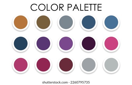 Large color palette for design. Vector illustration