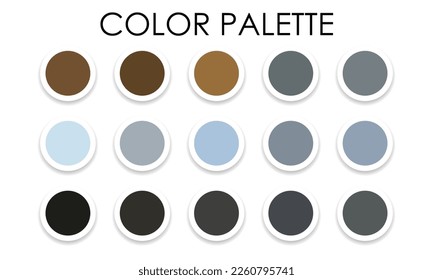 Large color palette for design. Vector illustration