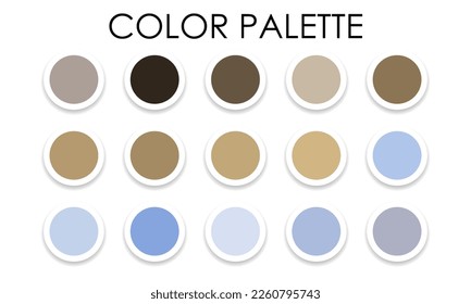 Large color palette for design. Vector illustration