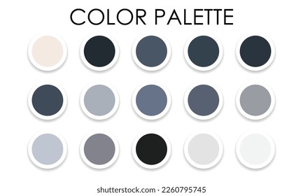Large color palette for design. Vector illustration