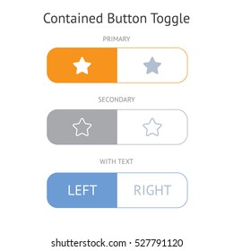 Large Contained Button Toggle