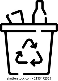 Ein großer Behälter, in den die Öffentlichkeit Glasflaschen zum Recycling werfen kann