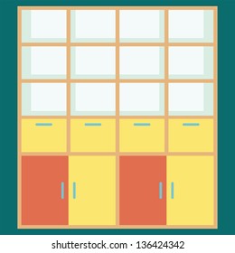 Large cupboard, vector 10 encapsulated postscript.