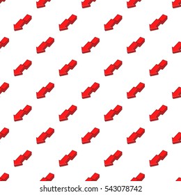 Large curve arrow down pattern. Cartoon illustration of large curve arrow down vector pattern for web