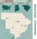 Large and detailed map and infos about Walker County in Alabama