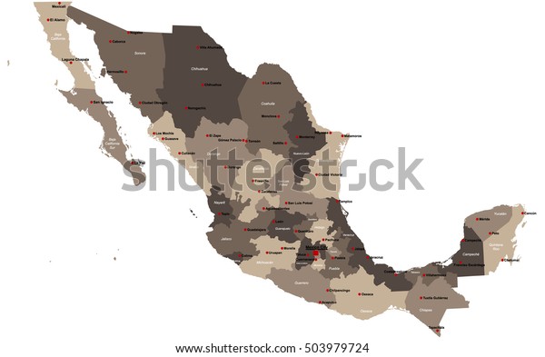 5 Regions Of Mexico Map - Map