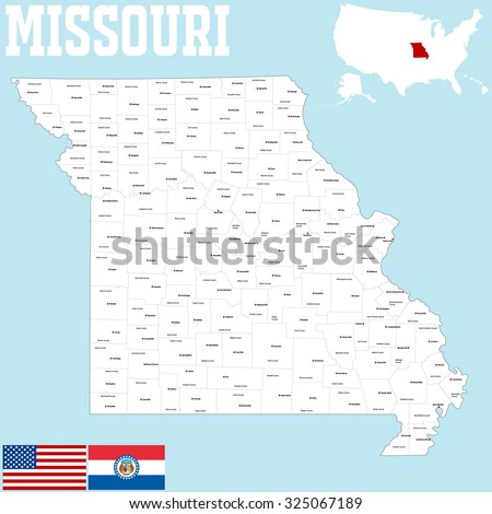 State Map Of Missouri With Counties - United States Map