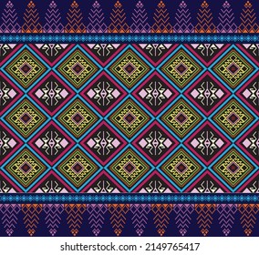 Large diamond forms, outline rhombuses, stars, and curved squares are all featured in this raster geometric design. This seamless texture is abstract and modern. The background is made up of a black