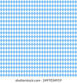 Large Diamond Pattern Oktoberfest Seamless Light Blue And White