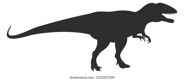 Un Grande dinosaurio se muestra en blanco y negro
