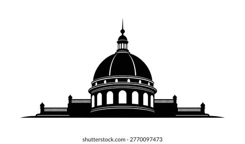 Large dome top of building
