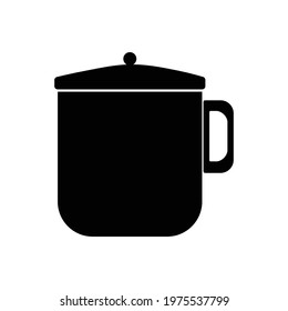 Large drinking glass icon vector