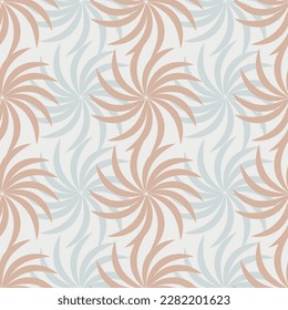 Large flowers in powder grey tones on a light background
