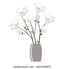  Large flowers standing in a vase
