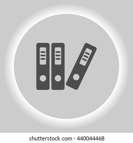 large folders with documents, web icon. vector design