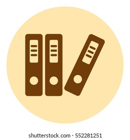 large folders with documents, web icon. vector design