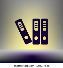 large folders with documents, web icon. vector design