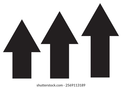 Large forward, right pointing solid long arrow symbol vector. Thin black arrow pointing right. Long, straight-line arrow icon in white. Graphic illustration for direction symbols.