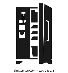 Large fridge with open door icon icon. Simple illustration of large fridge with open door icon vector icon for web design isolated on white background