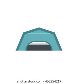 Large garage icon in flat style isolated on white background. Building symbol