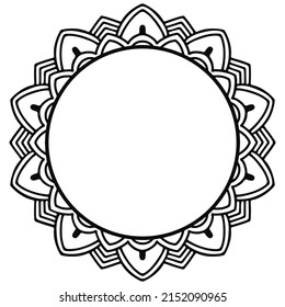 Large geometric chevron frame design on white background for printing, cutting and paper crafts.