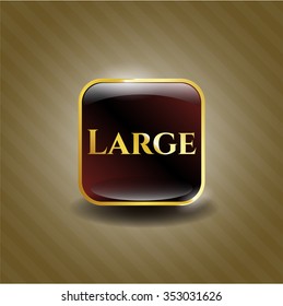 Large gold emblem