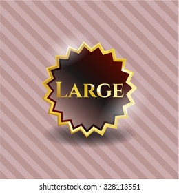 Large golden badge