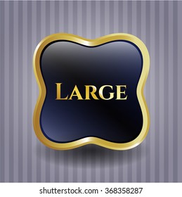 Large golden emblem
