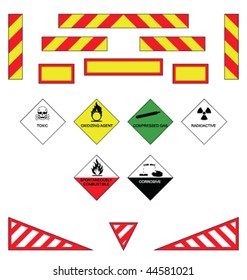 Large Goods Vehicle Rear Markings And Warning Plates