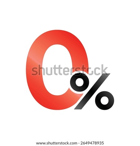 A large, gradient-red 