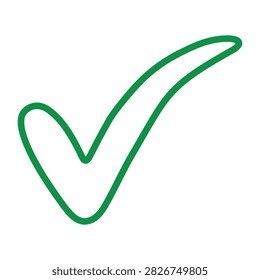 Large green check mark icon indicating correctness approval completion task