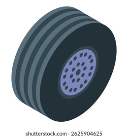 Large, grooved tire with a metal rim, designed for heavy machinery or vehicles, providing excellent traction and grip on various surfaces