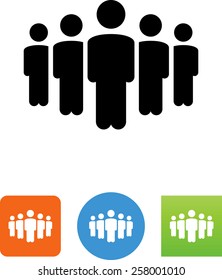 Large group of people icon