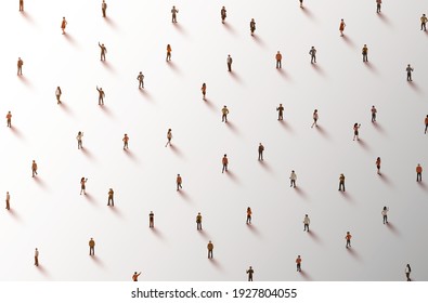 Large group of people on white background. People crowd  concept. Vector illustration