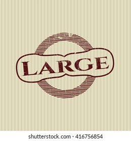 Large grunge seal