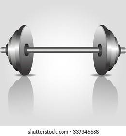 large heavy barbell on the floor