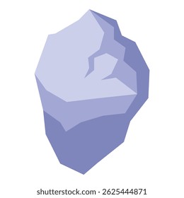 Large iceberg floating in cold ocean water, global warming concept