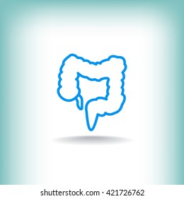 Large intestine icon