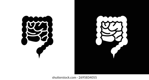 Elemento de diseño de concepto de icono de intestino Grande.