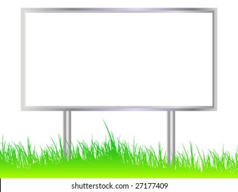 Large isolated billboard